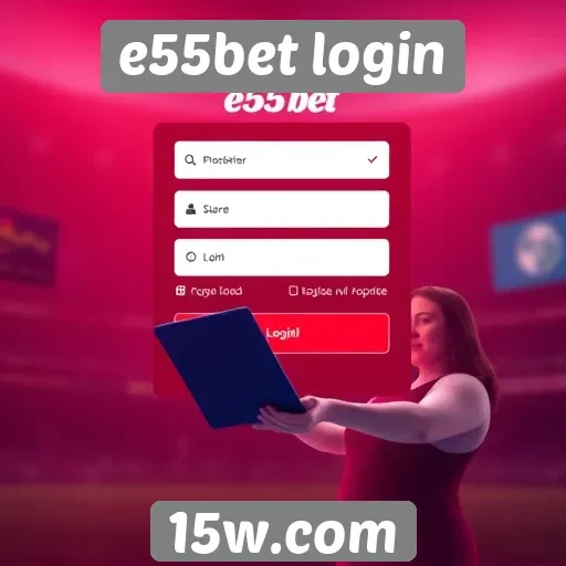 Experiência do usuário no login da E55Bet